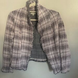 Banana Republic Black and White Tweed Blazer